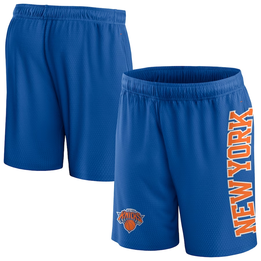 2024 Men NBA New York Knicks  blue shorts